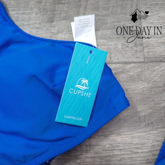 Cupshe Ruched Side Bikini Swimsuit Size XL - Picture 4 of 7